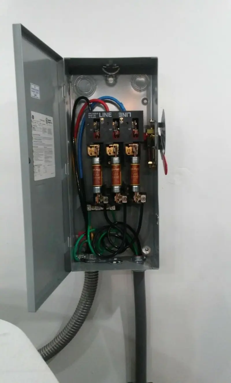 Three-phase disconnect switch installed for Electrical Wiring & Rewiring in New Port Richey East